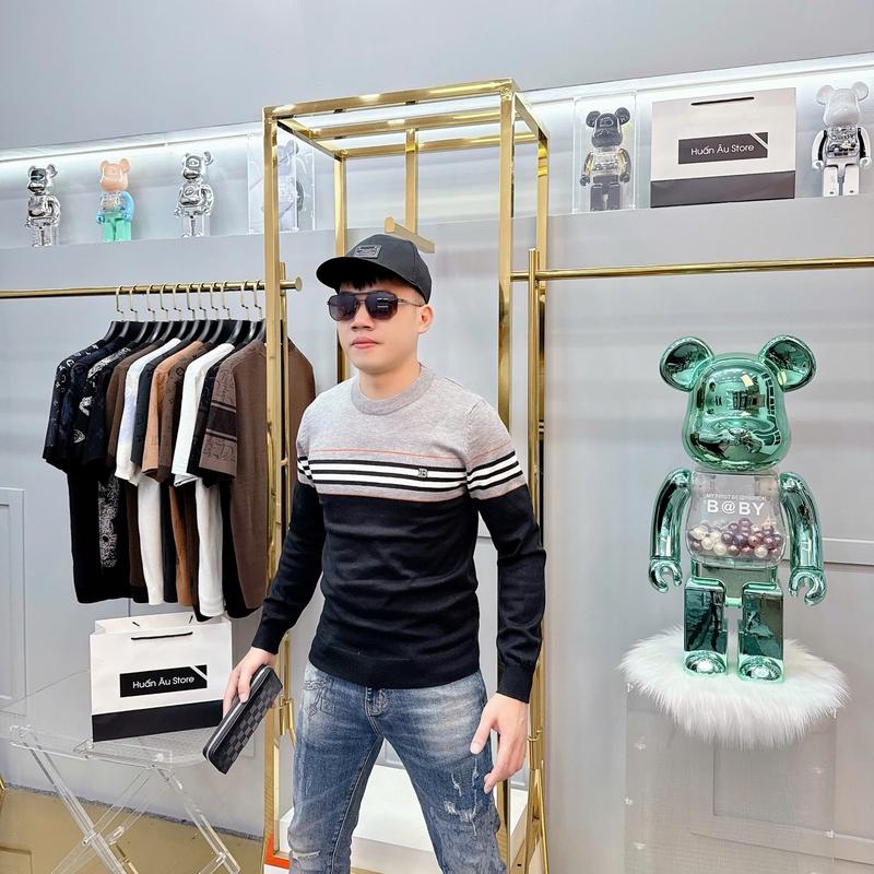 Mã 022 : Áo Len Thu Đông Quảng Châu Cao Cấp Menswear Nam Cổ Tròn 1