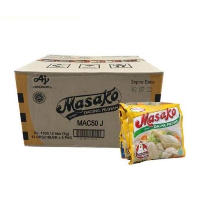 Jual Masako 500 9gr 1 Dus [Isi 72 Renceng] / Bubuk Kaldu Ayam Sapi ...