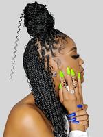 Synthetic Braided Lace Wigs