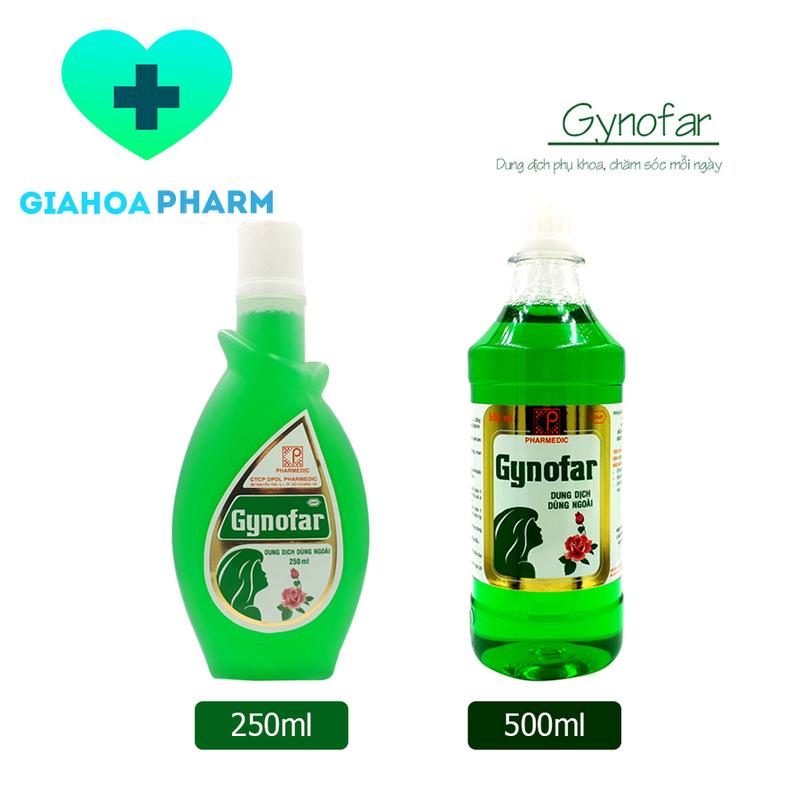Dung dịch Gynofar giúp vệ sinh phụ nữ, sát trùng vết thương, mụn, rôm sảy, chống gàu (Pharmedic) - "Nước thánh"