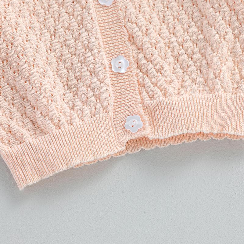 Product Introduction of Baby Girls Knit Sweater, Long Sleeve Button-down Toddler Cardigan Fall Winter Clothes for Casual Daily 42