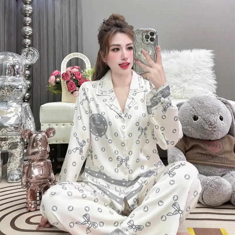 Đồ bộ pijama lụa Latin tơ tầm mềm mịn mát