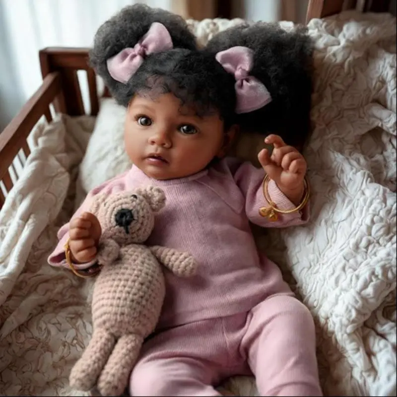 20 Inch Realistic Reborn Doll, 1 Set Soft Body Realistic Newborn Doll with Clothes and Accessory, Gifts for Kids, Dolls for Teenager