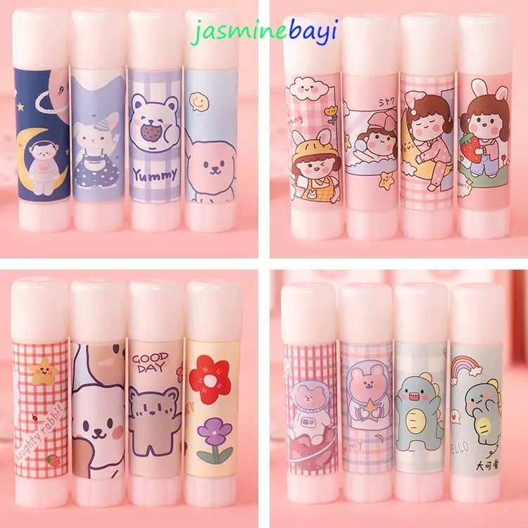Lem Stik Stick Lem Kertas Alat Tulis Sekolah Anak Alat Tulis Aesthetic Kartun Kindergarten Viskositas Tinggi Manual Kuat Buatan Tangan Diy Anak -anak