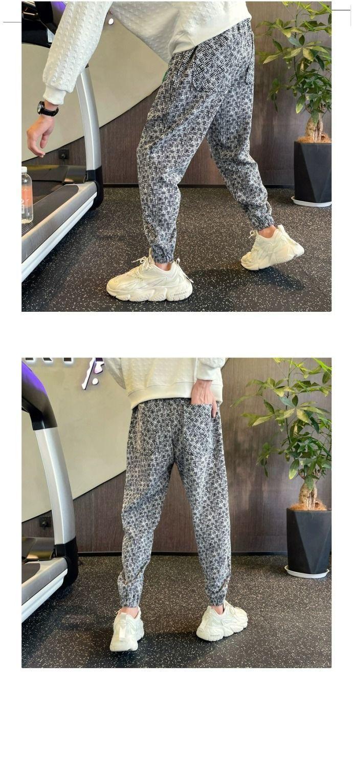 Product Introduction of Quần Jogger Họa Tiết Răng Nanh, Cao Cấp, Dành Cho Nam Giới, Bộ Sưu Tập Mùa Xuân Và Mùa Hè, Thương Hiệu Hợp Xu Hướng Dáng Rộng Rãi, Quần Cropped Thời Trang, Hàng Mới Về 10