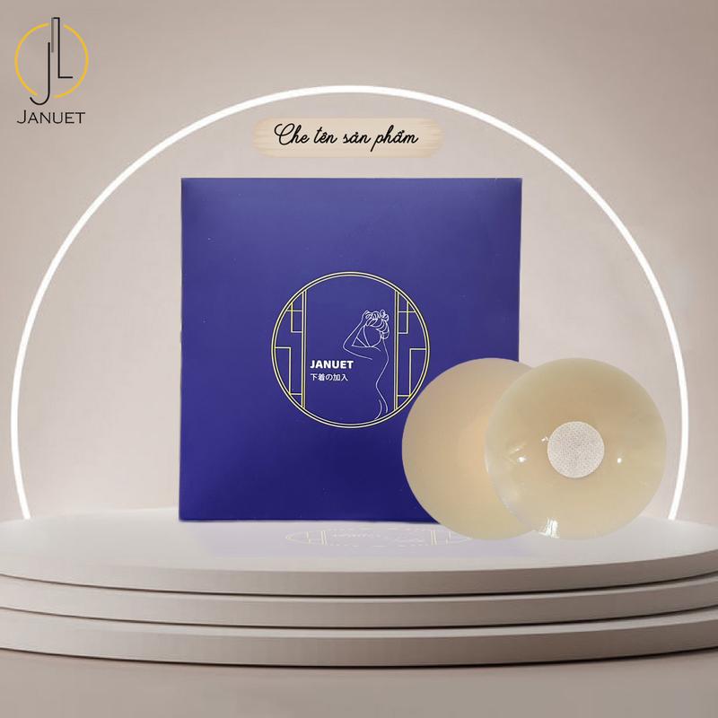 Miếng Dán Ngực JANUET Ultra Thin Silicone cao cấp chính hãng siêu mềm êm tái sử dụng nhiều lần