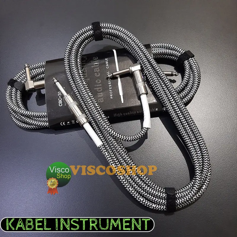 Kabel jack L instrument Gitar listrik / elektrik , Bass listrik / Elektrik , Keyboard - Braided emas 3 - 6 meter – Low Noise 0