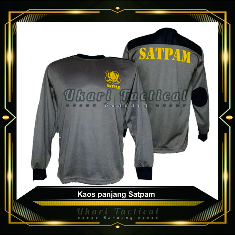 Kaos satpam security petugas keamanan lengan panjang dan pendek model terbaru lengan busa 1