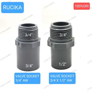 RUCIKA 3/4" AW SDL /VALVE SOCKET 3/4 X 1/2" AW / SOCK DRAT LUAR 3/4" AW