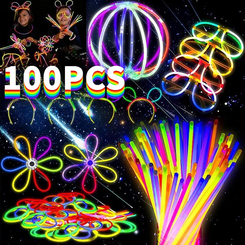 ⭐Local delivery⭐50pcs/100pcs Glowstick Glow in The Dark Glow Sticks ...