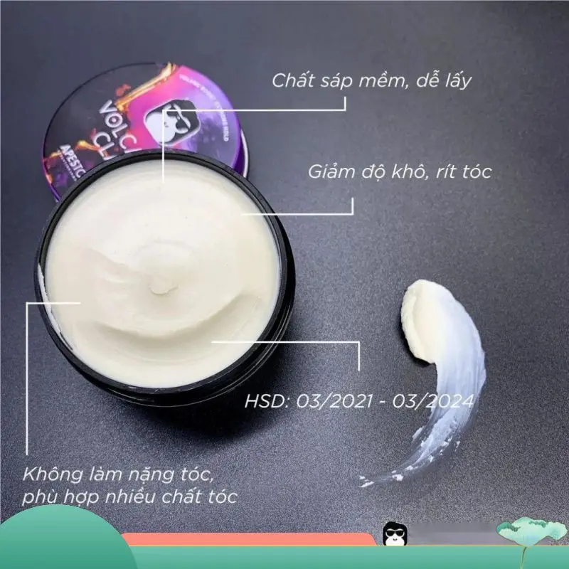 Sáp Vuốt Tóc Nam Sleek Finish 80g - Kiểu Tóc Bóng Đẹp