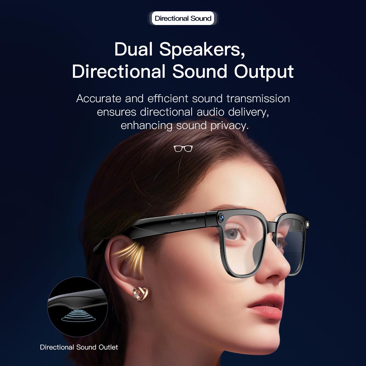 AI Smart Glasses 8MP Camera Video Recording ChatGPT Music Play Headphone Bluetooth Men Women Gifts Fashionable Glasses  2025 - Image 4