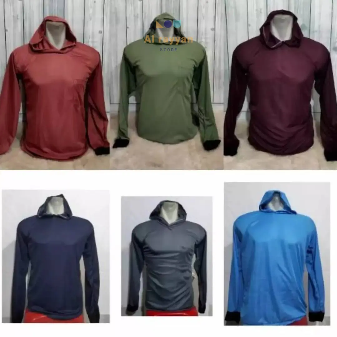 Paket 100k Dapat 7 Pcs Kaos Sawah Contong Polos Pria Dewasa Lengan Panjang Termurah