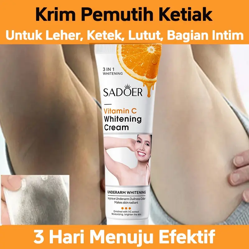 Krim Pemutih ketiak 50gr Vitamin C Underarm Private Parts Whitening Cream Miss V Mencerahkan Selangkangan