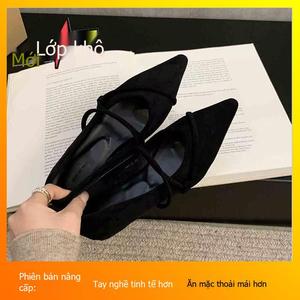 Giày Da Nhỏ Phong Cách Hàn Quốc, Tăng Chiều Cao Nội Thất, Cổ Điển Và Dễ Phối Đồ nục  suông