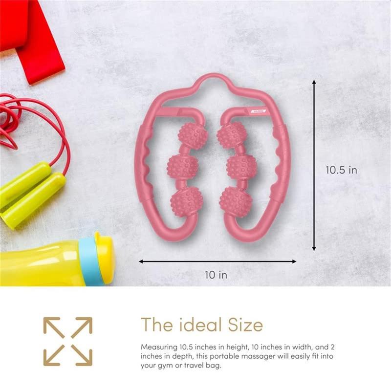 Product Introduction of Massage Roller For Neck Thigh Calf And Legs 6 Wheel Personal Massage Roller - Personal Massage Roller For Muscles And Legs - Portable Deep Tissue Massager - Body Care Comfort 16