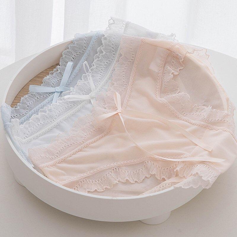 Product Introduction of Quần lót nữ chất ren tơ mềm mai thoải mái siêu thoáng mát QR07 Women 2