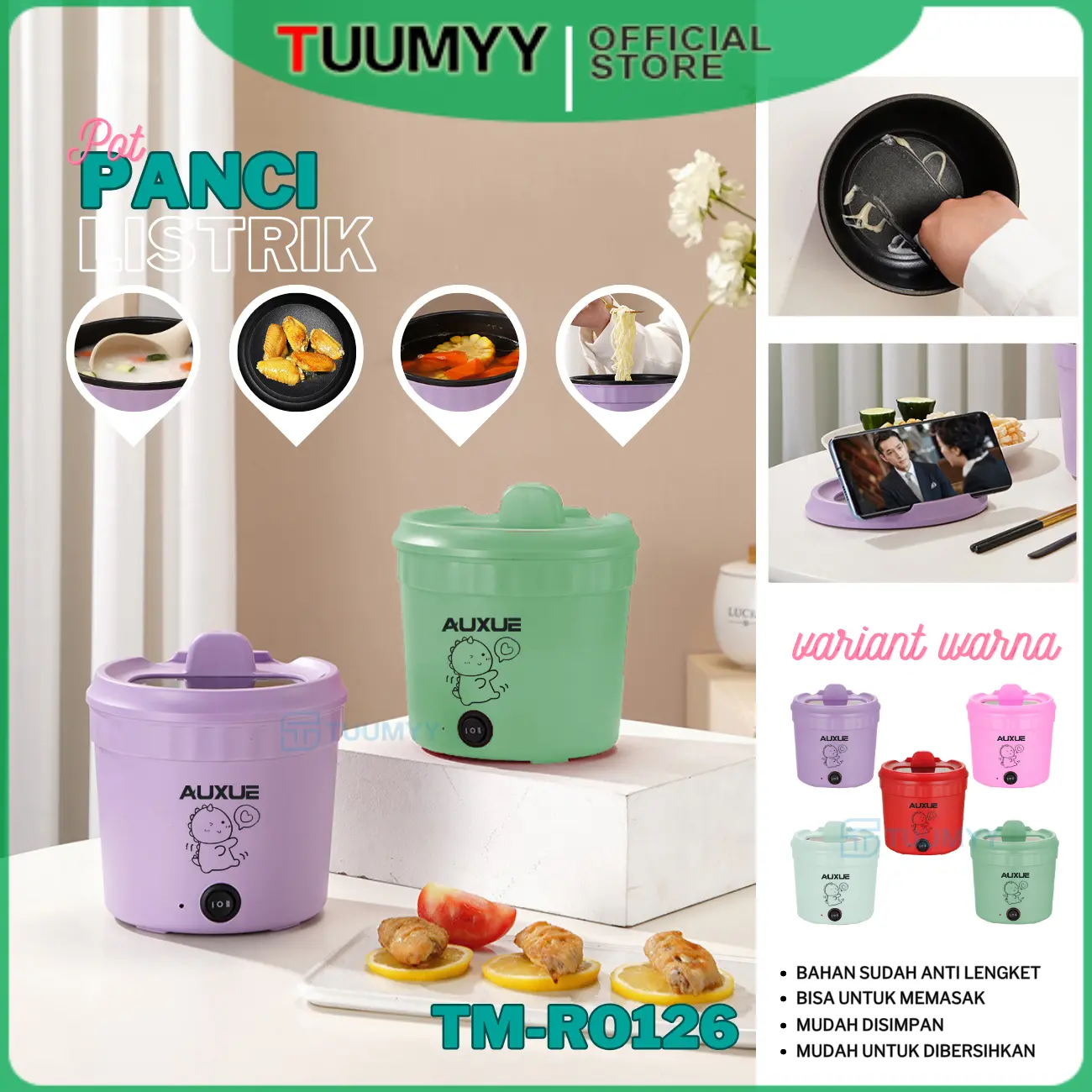 [COD] PANCI LISTRIK PANCI ELEKTRIK SERBAGUNA GORENG KUKUS REBUS FREE KUKUSAN TM-RO123 / TM-RO123-AA / TM-RO126