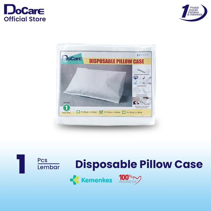 Gambar DoCare Disposable Pillow Case / Sarung Bantal Medis Sekali Pakai / Sarung Bantal Waterproof Medis - Putih dari Docare Laras Indonesia Kab. Bekasi Tokopedia