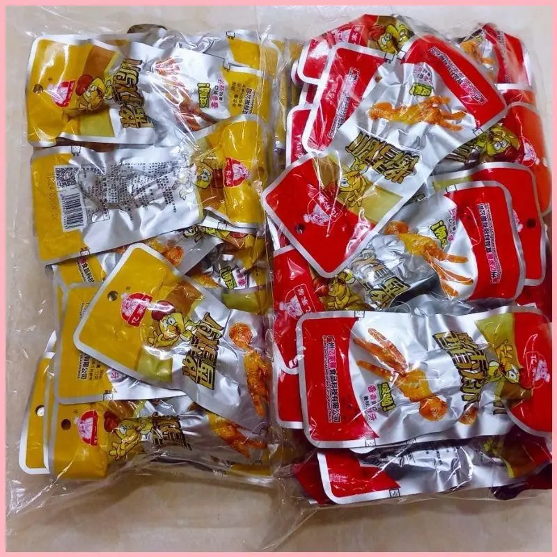 NIAKOLOSHOP combo 30 chiếc chân gà cay tứ xuyên loại to 32gram(lưu ý ngày tháng in trên bao bì là nhày sản xuất )