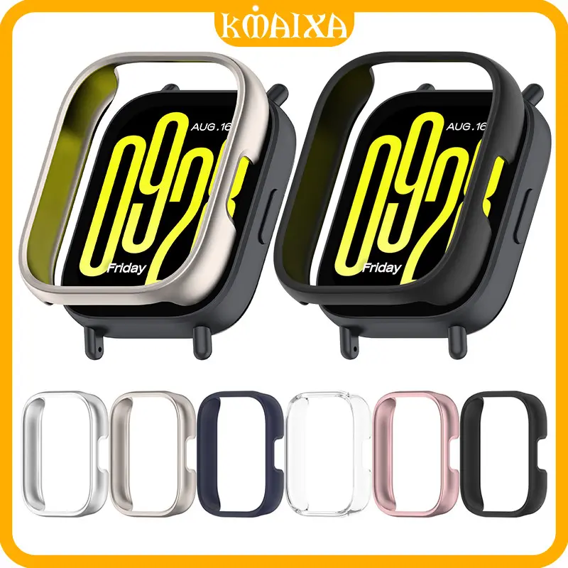 Hollow Anti Gores Case for Redmi Watch 5 Active PC Hard Screen Protector Bumper Frame Cover Accessories Jam Tangan for Smartwatch Redmi Watch 5 Lite