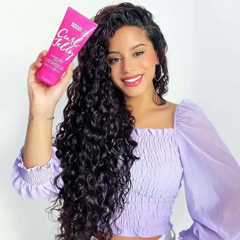 Gel giữ nếp tóc Umberto Giannini Curl Jelly Scrunching Jelly Gel 200 ml, giữ nếp tóc xoăn tự nhiên, tóc hippie của mỹ 4