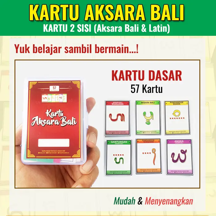 Flash Card Kartu Aksara Bali 2