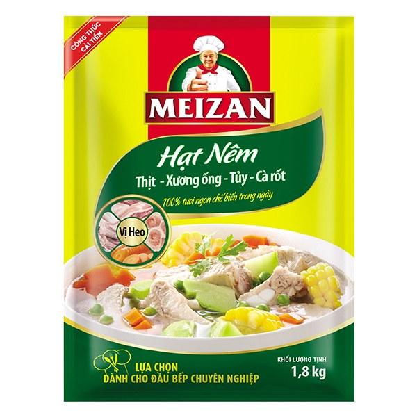 Hạt nêm meizan túi 1.8kg từ thịt xương ống tủy cà rốt bột  nêm