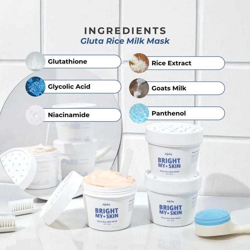 Gluta Rice Milk Mask Body Bleaching Jejuby [BPOM] 1