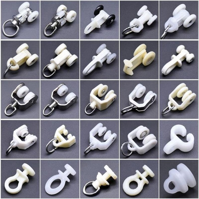 Product Introduction of Con lăn theo dõi, 10 cái, mới, thẳng và cong, bánh xe rèm, phần cứng đồ Nội Thất ray, thanh rèm trang trí, ròng rọc, móc treo rèm, vòng trượt, phụ kiện đường ray rèm 13