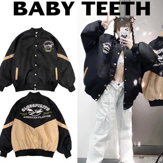 [Ảnh Thật] Áo Khoác Bomber Clubspirits Logo In Chất Vải Da Lộn Phối Dù Trơn Form Unisex Nam Nữ