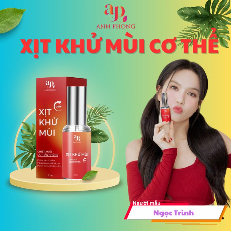 XỊT KHỬ MÙI CƠ THỂ - NHÀ ANH PHONG. Tạo cảm giác dễ chịu, giảm mồ hôi, không gấy ố vàng áo 0