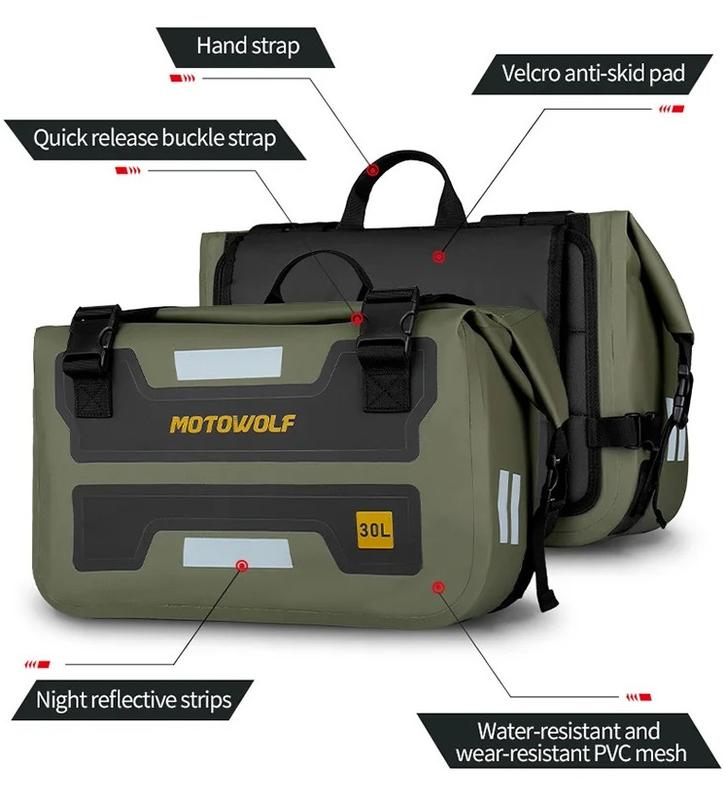 [FREESHIP] Túi Treo Hông Xe Máy Chống Nước 60L   MDL 0720