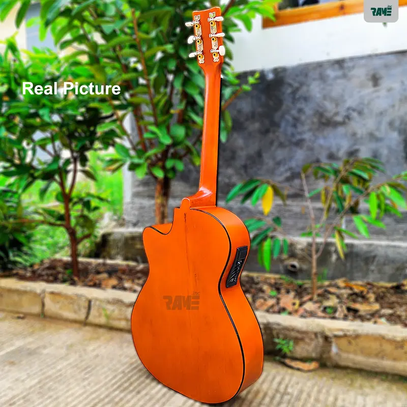 [cod] Gitar Akustik Elektrik Yamaha Murah Siap Pakai Gitar pemula Custome Bonus Tas 4