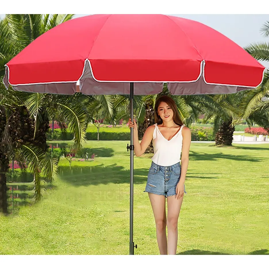 Payung Tenda Jualan 260 280 300 CM Jumbo Outdoor Pantai Garden Lapak Caffe Anti UV Parasol Kuat CORNELSTORE