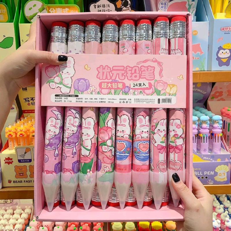 Mua 6 tặng 1 Bút chì siêu to khổng lồ - chì vẽ tranh siêu chất