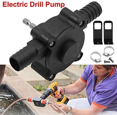 Electric Drill Pump for Water Gasoline Oil Diesels Fluid Transfer Pump Mini Hand Self-Priming Quick Pumping Speed, 1