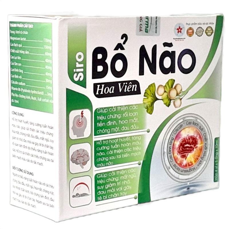 Bổ não Hoa viên dạng ống siro - Hoạt huyết, Giảm đau đầu, chóng mặt. 3