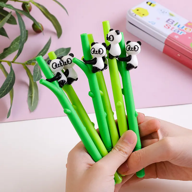 Pulpen Gel Versi Panda Tulip Flower Jamur