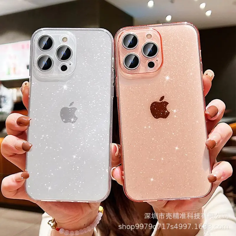 Ốp Điện Thoại iPhone 16, Tương Thích, Lấp Lánh Bầu Trời Đầy Sao Lấp Lánh, Chất Liệu TPU Trong Suốt, Bao Phủ Toàn Bộ, Silicon Mềm, Thích Hợp Cho Apple 15 Pro Và 14, Thiết Kế Sáng Tạo