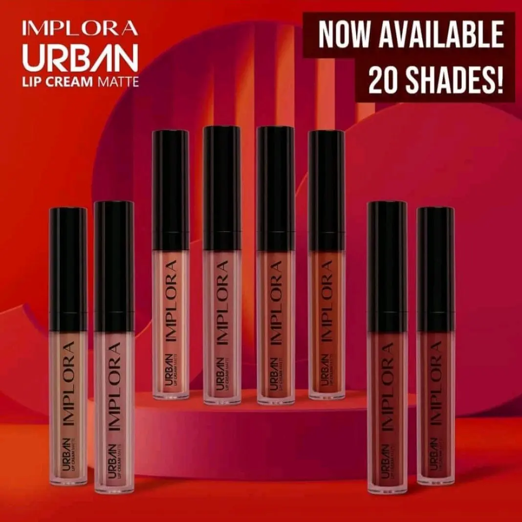 IMPLORA Urban Lip Cream Matte Velvet ( lipcream Lipstick Lipstik )