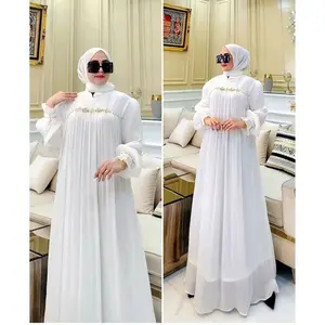 TERBARU GAMIS WANITA MUSLIM SANDRyNA DRESS MIX CERUTY BABYDOLL PREMIUM FULL PURING GAMIS PESTA MEWAH ELEGAN KEKINIAN MURAH PREMIUM GAMIS JUMBO TERBARU 2024 GAMIS MUSLIM WANITA