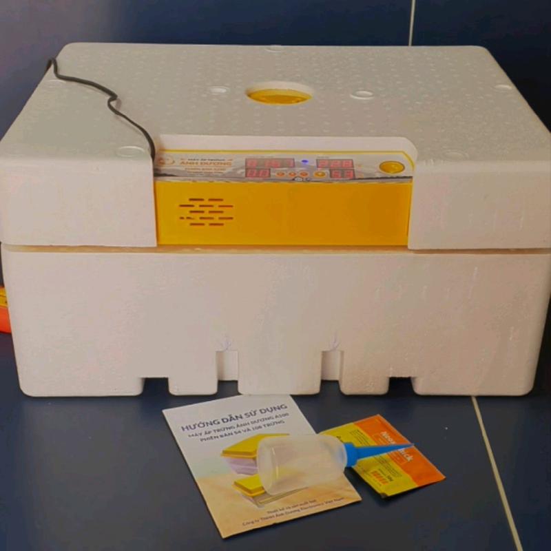 Máy ấp trứng Ánh Dương A100 - loại 1 tầng khay đảo nhựa đa năng ấp 1-60 trứng, đảo lăn 180 độ