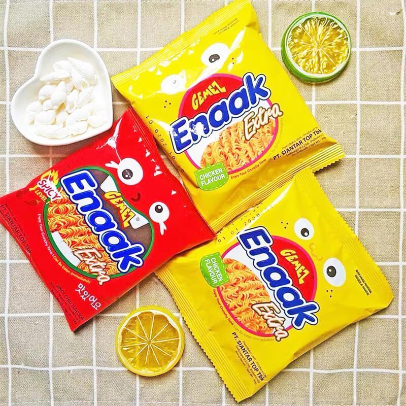 Combo 10 Gói Snack Mì Tôm ENAAK Trẻ Em Vị Gà Truyền Thống 30g M04