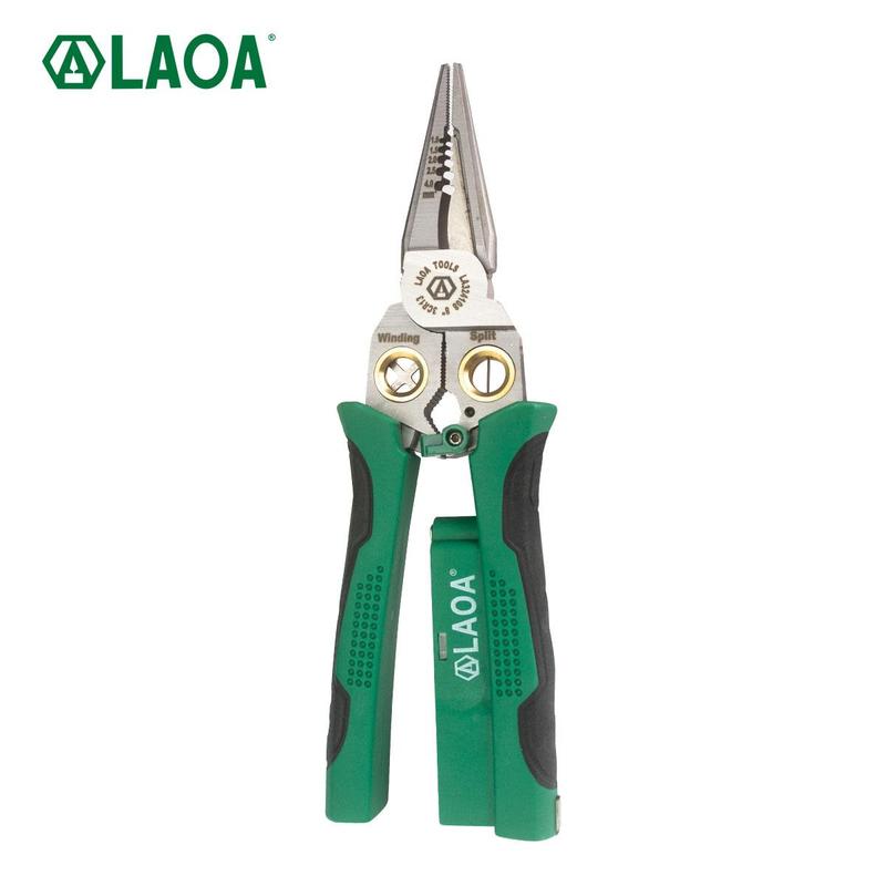 Product Introduction of LAOA 8-in-1 Stainless Steel Multifunctional Wire Stripping Pliers, Wire Winding Electrical Measurement and Electricians Pliers, Professional Hand Tools 0