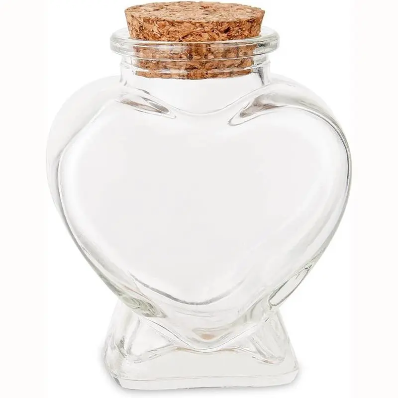 《TK19MTS》  Rosegoods1 Lọ Thủy Tinh Rỗng Hình Trái Tim Có Nút Chặn Dùng Đựng Điều Ước Hoặc Làm Đồ Thủ Công diy Trang Trí Tiệc Cưới 7