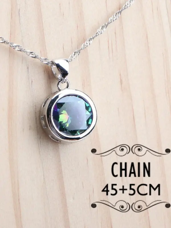 Women's Elegant Colorblock Jewelry Set, Fashion Necklace & Ring & Earrings & Bracelet, Trendy All-match & Exquisite Jewelry Set for Birthday Gift 5