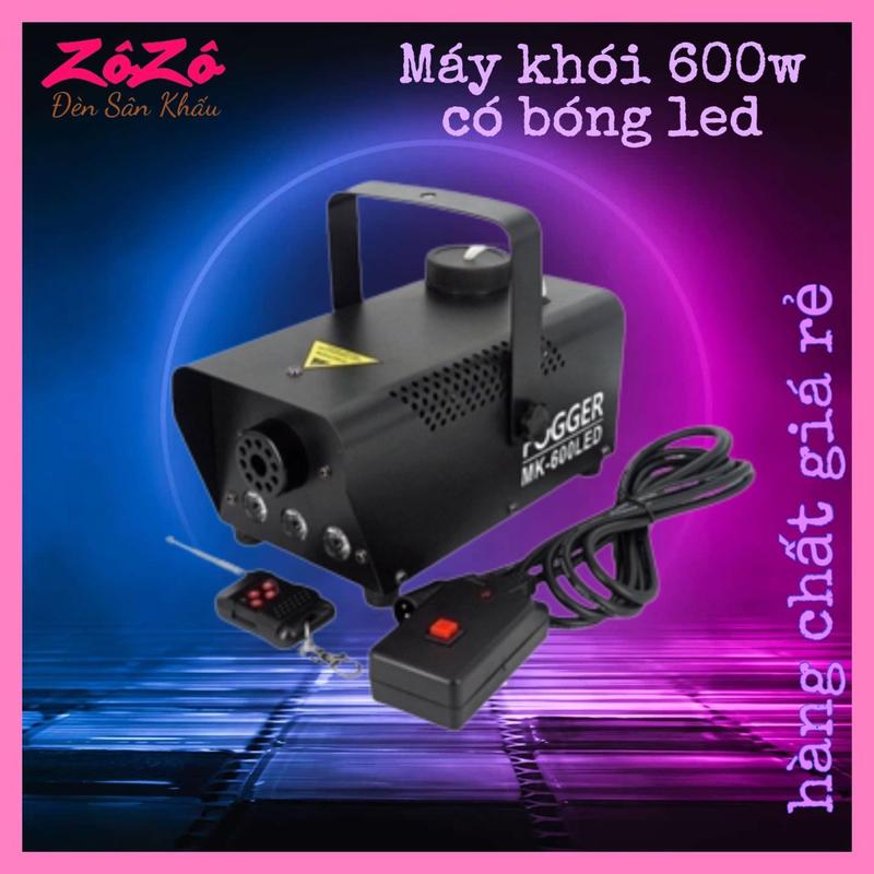 Máy phun khói 600w có đèn Led;tặng kèm dung dịch tạo khói