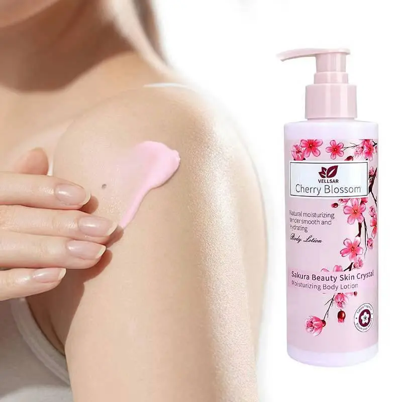 Japan Sakura Whitening Body Lotion - Cherry Blossom Fragrance - Moisturizing - Lasting - Comfort, Skin Care 300g Moisturizer Skin Repair Brightening Smooth