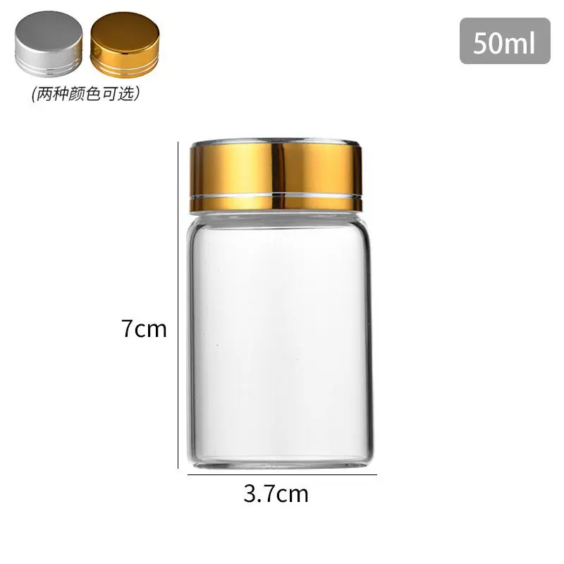 Lọ thủy tinh đựng vòng trầm hương , đông trùng hạ thảo, saffron ,kích thước 3,7CM*7CM; 3,7CM*12CM Đựng Gia Vị Đựng Đồ Ăn